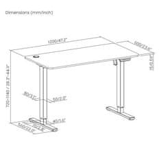 Ergo Office stůl s elektrickým nastavením výšky ER-451 84251