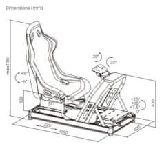 NanoRS závodní stojan na volant max 120kg RS423 2 kusy 85858