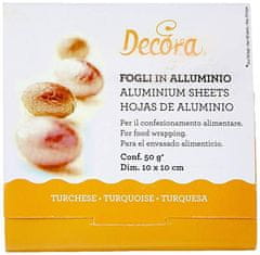 Decora Fólie pro balení čokolád - oranžová 10x10cm 150ks -