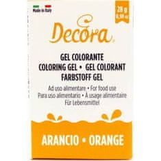 Decora Gelová barva oranžová 28g -