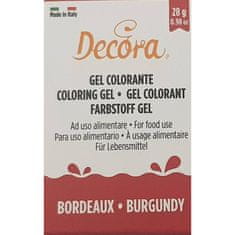 Decora Gelová barva vínová 28g -