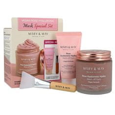 MÁRY & MAY Dárková sada Vegan Rose Hyaluronic Mask Special Gift Set