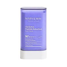 MÁRY & MAY Opalovací tyčinka SPF 50+ Vegan Peptide Bakuchiol (Sun Stick) 18 g