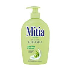 TOMIL Mitia tekuté mýdlo 500ml Aloe&Milk s dávkovačem [2 ks]