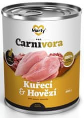 MARTY konz. pro kočky ProCarnivora-kuře+hovězí 400g