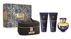 Versace Pour Femme Dylan Blue - EDP 100 ml + tělové mléko 100 ml + sprchový gel 100 ml + kosmetická taštička