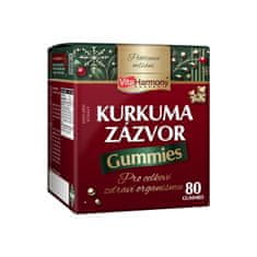 VitaHarmony XXL Kurkuma & Zázvor Gummies, 80 gummies