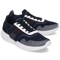 Tommy Hilfiger Boty tmavomodré 41 EU Corporate Underlay Runner