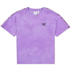 Champion Tričko fialové M Wmns Organic Cotton Blend Tie Dye