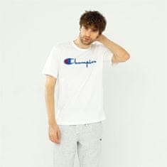 Champion Tričko bílé S Reverse Weave Script Logo Crewneck