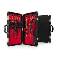 Easytoys Bedroom Fantasies Bondage Suitcase PU Leather (11 kusů), pokročilá bdsm sada