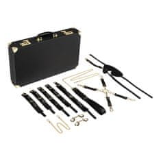 Easytoys Bedroom Fantasies Bondage Suitcase PU Leather (13 kusů), pokročilá bdsm sada