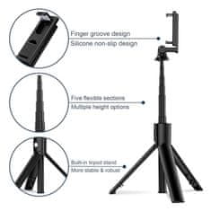 Techsuit Bluetooth tripod selfie tyč K22-S černá 133513