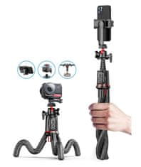 Techsuit Bluetooth tripod selfie tyč C03 černá 133514