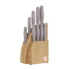 Berlingerhaus Sada nožů se stojanem BAMBOO 10 ks Taupe Collection BH-3122