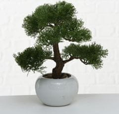 Dekorstyle Bonsai v bílém květináči 33 cm