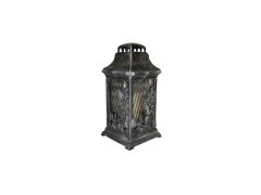 NOHEL GARDEN Lampa hřbitovní KAPLE RŮŽE KVĚT skleněná 180g 17x17x35cm