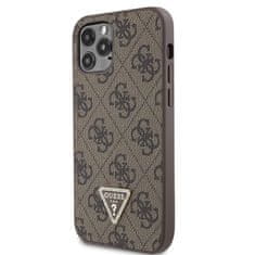 Guess Kryt Guess GUHCP12MP4TDSCPW Apple iPhone 12/12 Pro hardcase Crossbody 4G Metal Logo brown