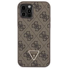 Guess Kryt Guess GUHCP12MP4TDSCPW Apple iPhone 12/12 Pro hardcase Crossbody 4G Metal Logo brown