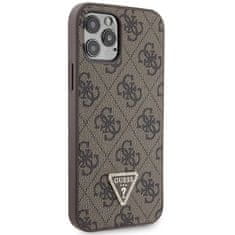 Guess Kryt Guess GUHCP12MP4TDSCPW Apple iPhone 12/12 Pro hardcase Crossbody 4G Metal Logo brown