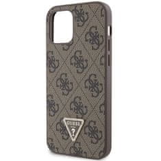 Guess Kryt Guess GUHCP12MP4TDSCPW Apple iPhone 12/12 Pro hardcase Crossbody 4G Metal Logo brown