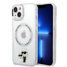 Karl Lagerfeld  IML Karl and Choupette NFT MagSafe Zadní Kryt pro iPhone 15 Transparent