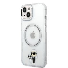 Karl Lagerfeld  IML Karl and Choupette NFT MagSafe Zadní Kryt pro iPhone 15 Transparent