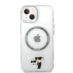 Karl Lagerfeld  IML Karl and Choupette NFT MagSafe Zadní Kryt pro iPhone 15 Transparent