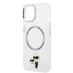 Karl Lagerfeld  IML Karl and Choupette NFT MagSafe Zadní Kryt pro iPhone 15 Transparent