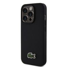 Lacoste  Iconic Petit Pique Woven Logo Magsafe Zadní Kryt pro iPhone 15 Pro Max Black