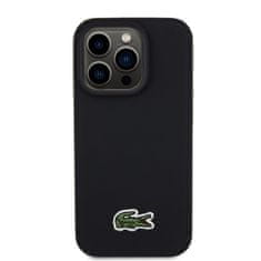 Lacoste  Iconic Petit Pique Woven Logo Magsafe Zadní Kryt pro iPhone 15 Pro Max Black