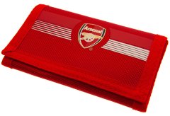 CurePink Otevírací peněženka FC Arsenal: Velký barevný klubový znak (12 x 8 cm)