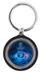 CurePink Přívěsek na klíče Manchester City FC: Champions League Spinner (průměr 3,5 cm)