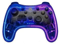 Marvo Gamepad GHOST 40, bezdrátový, 17tl., všesměrový, průhledný