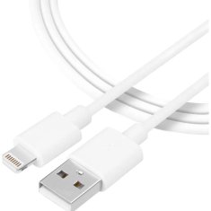 Tactical Smooth Thread Cable USB-A/Lightning 2m bílý, 8596311153044