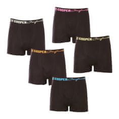 Lee Cooper 5PACK pánské boxerky černé (LCU3200774A-1948355) - velikost XL