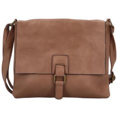 MaxFly Trendy dámská koženková crossbody kabelka Joselyna, tmavě růžová