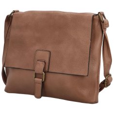 MaxFly Trendy dámská koženková crossbody kabelka Joselyna, tmavě růžová