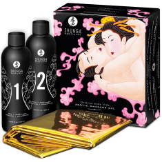 Shunga - Massage Gel strawberry & champagne