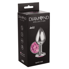 Lola Games Anální kolík Diamond Sparkle Large modrý - Růžová