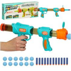 MG Air Popper Nerf 2in1 kulová pistole s náboji, modrá