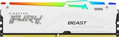 Kingston FURY Beast/DDR5/64GB/6000MHz/CL40/4x16GB/RGB/White