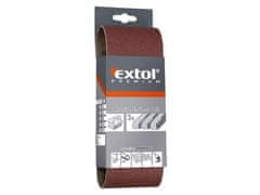 Extol Premium Plátno brusné (8803524) plátno brusné nekonečný pás, bal. 3ks, P40, 75x533mm