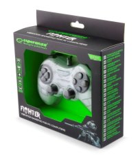 Esperanza Gamepad Fighter bílý EGG105W rozhraní USB 2.0.