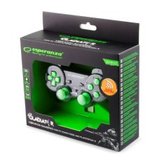 Esperanza Gamepad bezdrátový PC PS3 USB Gladiátor černo-zelený EGG108G