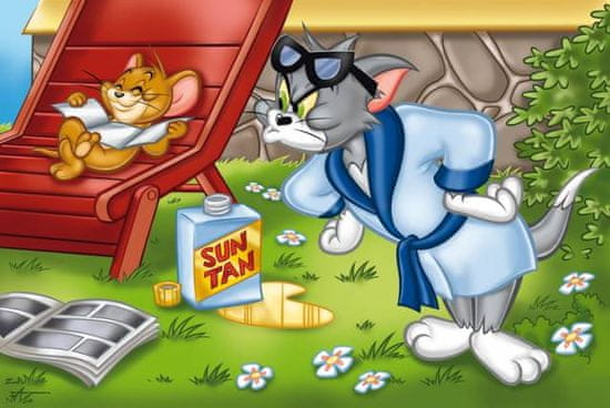 Puzzle Tom a Jerry - Slunění - DĚTSKÉ PUZZLE