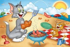 Puzzle Tom a Jerry - piknik na pláži - DĚTSKÉ PUZZLE