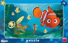 Dino Puzzle Nemo a želva - DESKOVÉ PUZZLE