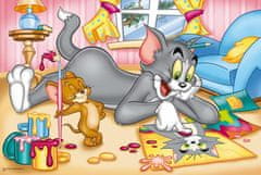 Puzzle Tom a Jerry - malování - DĚTSKÉ PUZZLE