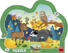 Dino Puzzle Lesní zvířátka - KONTURA PUZZLE